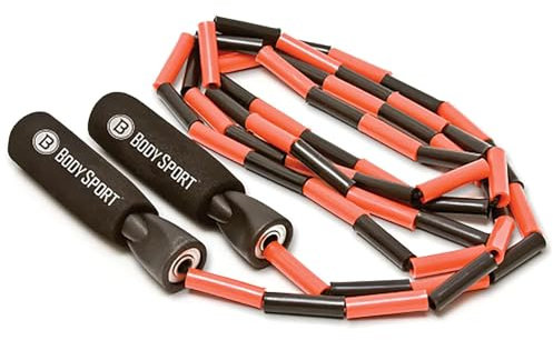 BodySport ZZR184 Springseil mit Perlen – Erweitern Sie Ihre Trainingsroutine – Schaumstoff-Griffe für festen Halt – 2,7 m Seil
