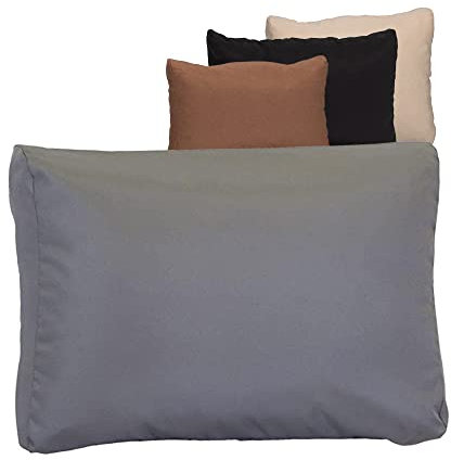 beo® Lounge-Kissen Rückenkissen 80x40cm hellgrau | Waschbar | Made in EU nach Öko-Tex Standard | Atmungsaktiv und UV-beständig | Sitzkissen Outdoor für Gartenmöbel | Gartenstuhlauflagen