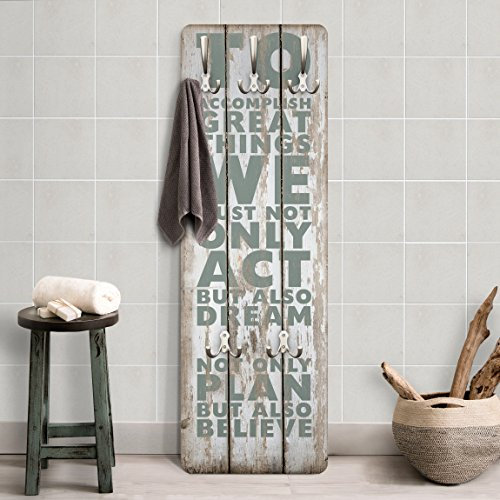 Bilderwelten Garderobe - Top 8 Garderoben, Größe HxB:105cm x 34cm, Motiv:No.RS179 Great Things