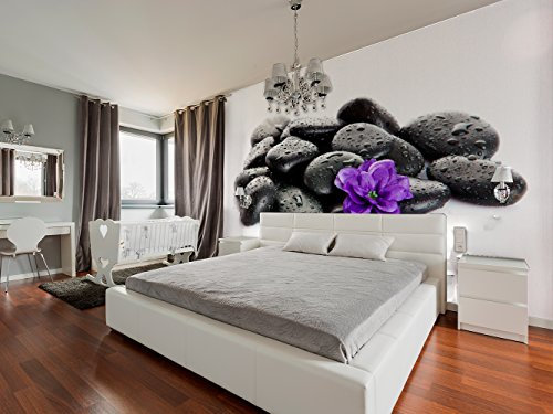 Fotomural Vinilo Pared Piedras Zen Fondo Blanco | Fotomurales | Fotomural pared | Fotomural Decorativo | Vinilo Decorativo | Varias Medidas 150 x 100cm | Decoración comedores salones | Diseño Elegante