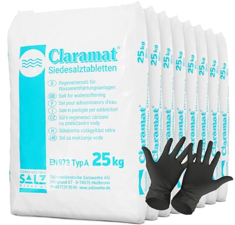8x Claramat® Siedesalztabletten | Sack (25 kg) - B0792XL73K