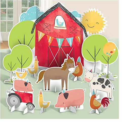 Barnyard Birthday Table Decorating Kit (11 pc)