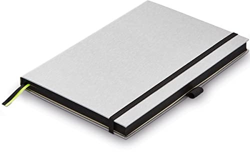 LAMY paper Hardcover A6 Notizbuch 810 – Format DIN A6 (102 x 144 mm) in schwarz mit Lamy-Lineatur, 192 Seiten und elastischem Verschlussband