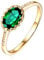 Bishilin Damen Ring Gold 750 Oval Smaragd 0.7ct Brillant Eheringe Gold Verlobungsring mit Diamant