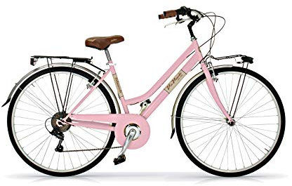 Via Veneto 605 Lady, Stahlrahmen, 6 Gänge, Vintage Retro, 700C Räder, rosa