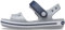 Crocs Sandales Crocband, sandales unisexes pour enfants, légères et bien ajustées, gris clair / bleu marine, taille 20-21 EU