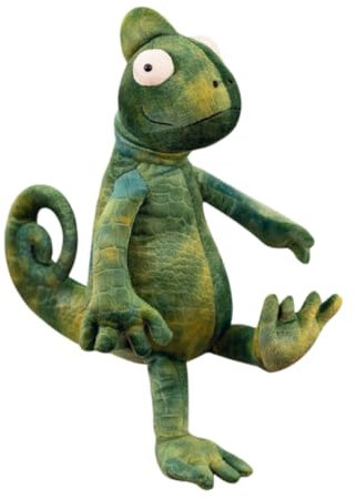 AOLIAY Simulation Chamäleon Plüschtier, Eidechsenpuppe, PP Baumwolle kreative lustige Schlafkissenpuppe 30cm