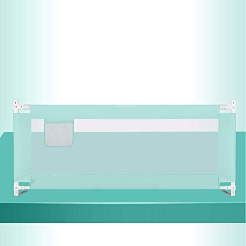 Bettgitter 180cm, Kinderbettgitter zum vertikalen Heben, Bettgitter klappbar, Vertikalen Heben, Verstellbare, für Sicherheit beim Schlafen, Einfache Montage, 3 Abmessungen, 4 Farben