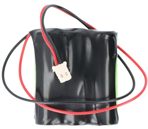 Batteria NiMH 3,6 V 1500 mAh F1 x 3 Mignon AA con cavo da 110 mm e connettore, sostituisce Beghelli 415097001