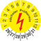 nächster Prüftermin Elektro Prüfetiketten Prüfplaketten 2026-31 (Durchmesser 30mm, 200 Stück)