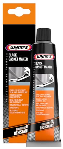 Wynn’s Black Gasket Maker – Withstands Extreme Temperatures – 80 ml | MEKO-Free RTV Silicone Sealant – High Oil Resistance – Ideal for Oil Pans and Cam Covers