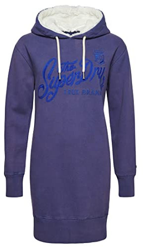 Superdry Damen „Pride in Craft“-Kapuzenkleid Frontier Blau 36