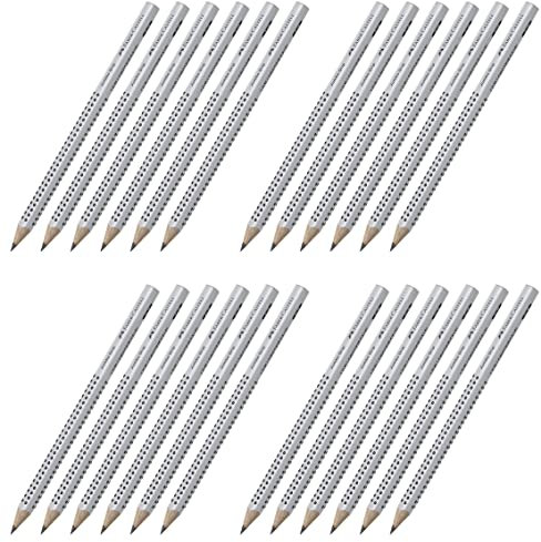 Faber-Castell 111900 - Bleistift Jumbo Grip, Härtegrad 2=B (24 Stück)