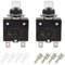EPLZON 8A Disjoncteur à bouton-poussoir 125/250VAC 50VDC Protection contre les surcharges thermiques (lot de 2 pièces)