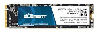 MUSHKIN SSD Element M.2 512GB PCIe Gen3x4 NVME