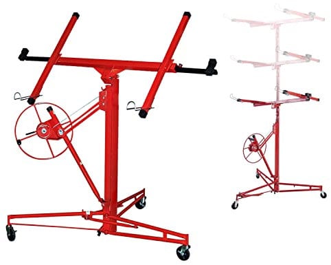 Ansobea Plattenheber klappbar XXL 140 cm - 350 cm Arbeitshöhe, 68 kg Traglast,höhenverstellbar, max. 290 cm Lastarmbreite