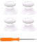 eXtremeRate 4Pcs Thumbsticks für Xbox Series X/S Controller, Analog Sticks Analogsticks Joysticks Aufsätze für Xbox One Standard,für Xbox One X/S,für Xbox One Elite V1 Controller-Schnee Weiß