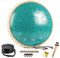 HOPWELL Steel Tongue Drum - 13 Zoll 15 Noten Tongue Drum - Hand Pan Drum mit Notenbuch, Handpan Drums Schlägel und Tragetasche, D-Dur (Malachitgrün)