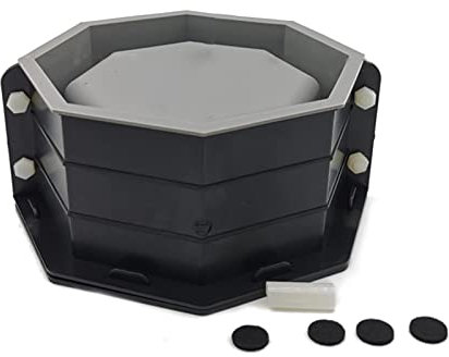 KieTeiiK Moule en silicone pour pot de fleurs en béton, moules en silicone pour pots de fleurs en béton, grands pots de fleurs octogonaux, moules à ciment pour plantes grasses, savon/bougie