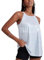 ANYFITTING Neckholder Camisole Tops mit Integriertem BH Pailletten Oberteil Damen Ärmellose Party Club Tank Tops Shirt Cocktail Vest Shirt Funkelndes Weiß XL
