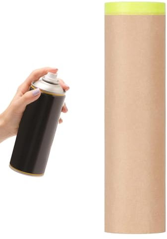 Carta di copertura per vernice auto, rotolo di carta da copertura, rivestimento protettivo per vernice spray | per la cura 'auto per , minivan, camion, nastro adesivo per pavimenti