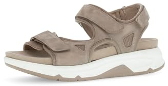 Gabor Damen Sandaletten, Frauen Sandalen,Leichte Mehrweite (G),Sommerschuhe,Freizeitschuhe,offene Schuhe,Strandschuhe,leinen,43 EU / 9 UK