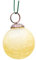 Antikas - Christbaumkugelset, Rund, 12er Set | Glas, Gelb, krakeliert | H6,0xB6,0cm