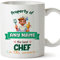 MUGFFINS Personalised Mug for Chef Man - in English - Property of - Funny Custom Gift for Colleagues - Ceramic 11oz Mug
