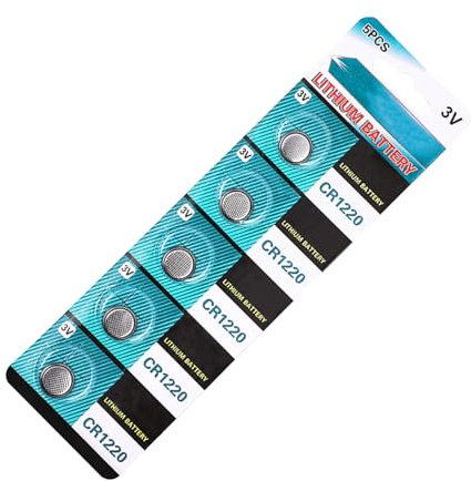 Beimus CR1220 Knopfzellenbatterien, 3 V, Lithium-Knopfzellen für Uhren, Taschenrechner und kleine Geräte, 5 Stück/10 Stück