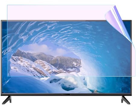AIZYR Pellicola Antigraffio Anti Luce Blu, Protezione Per Schermo Antiriflesso Anti Luce Blu Per Display LCD, LED, OLED E QLED 4K HDTV,40in 75 * 483mm