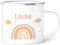 GRAVURZEILE Tasse en émail pour enfants - Motifs enfants - Personnalisable avec nom - 8 motifs différents - 300 ml - Gobelet pour enfants - Cadeau pour garçons et filles - Couleur : rose pastel