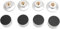 4Pcs Aluminum Alloy Speaker Isolation Feet Pad for Subwoofer Amplifier CD DVD Player Improving Sound Quality (Silver)