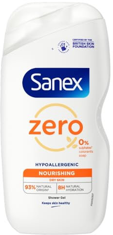 Sanex Zero% Hypoallergenic Nourishing Shower Gel 450ml