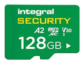 Integral 128GB High Endurance microSD Card for CCTV, Dash Cam & Security Cameras, 4K Video| Up to 24,000 Hours Continuous Recording