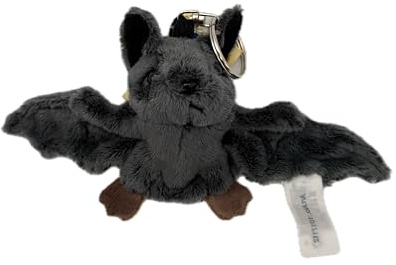 Cornelißen Fledermaus Kuscheltier Schlüssel Anhänger Schwarz 18 cm Plüschtier Tier Stofftier Kinder Geschenk