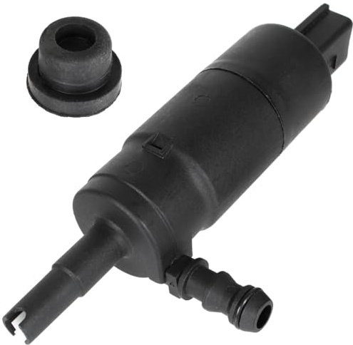M MODECAR Waschwasserpumpe für Scheinwerferreinigung – 2-polig Ovaler Stecker – Kompatibel mit VW Golf, Passat, Audi A3, A4, A6, BMW E36, E46, E39, Opel Astra J – Ersetzt 1J0955681, 67128362157