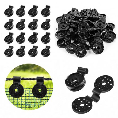 120 clip per tessuto ombreggiante, clip per rete ombreggiante, clip in plastica per telo protettivo, clip in plastica per tende da sole, clip ombreggianti da giardino, per rete di protezione solare e