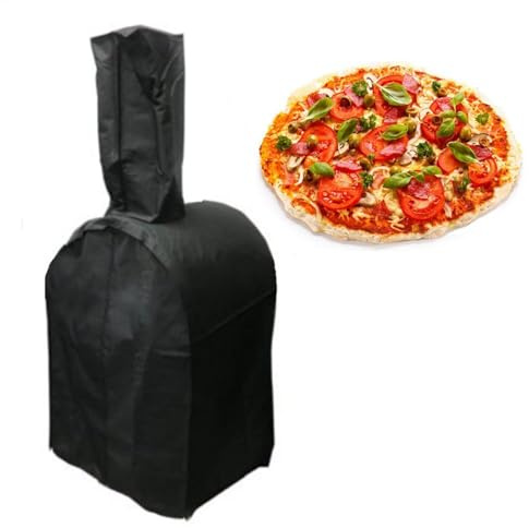Grillabdeckung Wetterfest-Regenschutz Schutzhülle Abdeckhaube Für Pizzaofen Garten Pizzaofen Outdoor SchutzhüLle, Oxford Grill Abdeckung,UV-Beständiges Gartenofen Gartenkamin Abdeckung