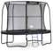 Jumpking 8ft x 11.5ft / 10ft x 15ft / 14ft x 17ft Oval Trampoline With Safety Enclosure Net & Ladder - JumpPod ❘ Outdoor Trampoline For Adults & Kids, Great For Fun | Revolutionary POD™ Connector