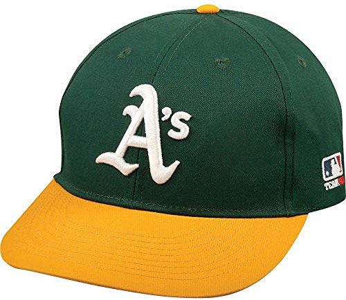 Oakland Athletics/A 's (Home – Grün/Gelb) für Erwachsene Hat verstellbar MLB Offizielles Lizenzprodukt Major League Baseball Replica Ball Cap