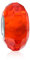 Bling Jewelry Abalorios Sólidos De Cristal De Murano Facetado Naranja .925 De Plata De Ley Con Núcleo Espaciador Para Pulsera Con Dijes Europea Para Mujer Adolescente