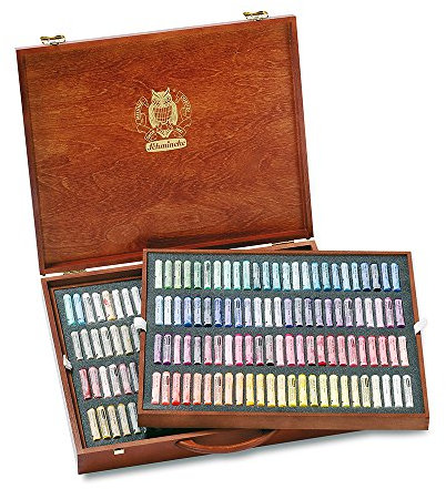 Schmincke – Pastell, Premium-Set mit 200 Farben, 77 200 097, Holzkasten mit 200 Pastellstiften, handgefertigte Pastelle, brillante, samtmatte, höchst lichtechte Farbtöne