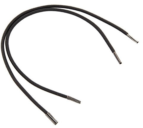 REMA 1 Paar Gummi Schnürsenkel schwarz - rund - dünn - Ø 2,5 mm von 40 cm - 600 cm (105 cm)