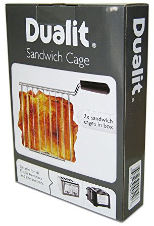 Box of 2 Genuine Dualit Sandwich Holder Cage for Lite and Architect Model 2 and 4 Slot Bread Toasters, In Sealed Original Retail Packaging, In Stock and Posted Same Day