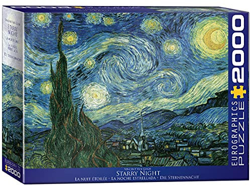EuroGraphics 2000 Teile - Starry Night, Van Gogh, mehrfarbig, 8220-1204