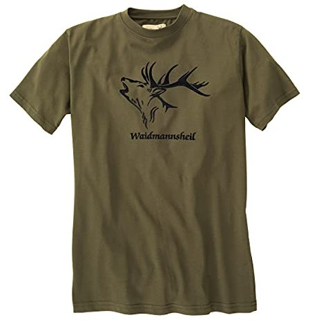 Hubertus T-Shirt Waidmannsheil Schilf Übergröße, Größe:8XL