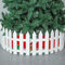 IEVE Lot de 4 clôtures blanches pour sapin de Noël, décoration de fête de mariage, décoration de maison ou de jardin (longueur totale : 100 cm)