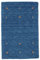 RugVista, Gabbeh Loom Two Lines, Teppich, Mittelflor, 100 x 160 cm, Rechteckiger, Gabbeh, Wolle, Flur, Schlafzimmer, Küche, Wohnzimmer, Blau, Dunkelblau