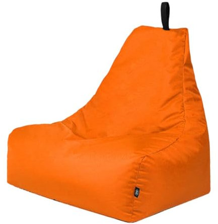 PATCH HOME Lounge Sessel XXL Gamer Sessel Sitzsack Sessel Sitzkissen In & Outdoor geeignet fertig befüllt | XXL - Orange - in 2 Größen und 25 Farben