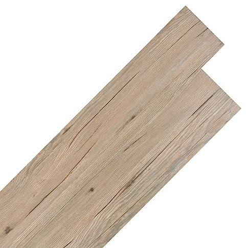 vidaXL 36x Lama de Suelo Baldosa Loseta Tarima Flotante Azulejo Salón Antiestático Ignífugo Impermeable Antideslizante 5,02 m² PVC 2mm Marrón Roble